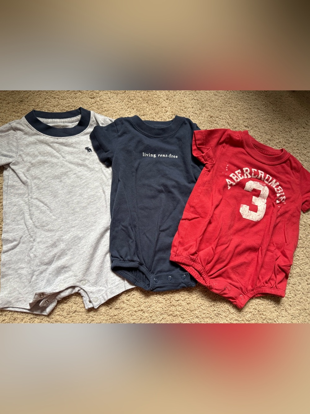 Baby Abercrombie bubble romper bundle size 6-9 months
